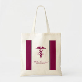 Einfaches rotes Caduceus Krankenzeichen Tragetasche