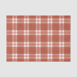 Einfaches rustikales rotes Muster Weihnachten Seidenpapier