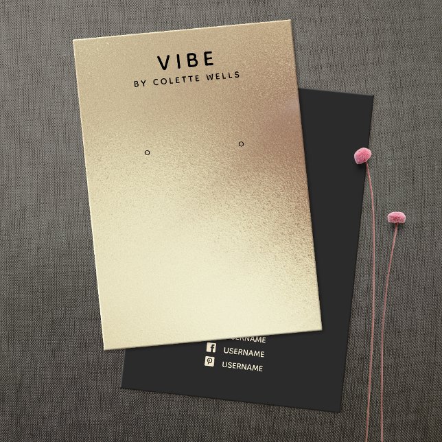 Einfaches Satin Gold Aquarellbild Visitenkarte (Von Creator hochgeladen)