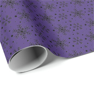 Einfaches Schneeflockenmuster Geschenkpapier