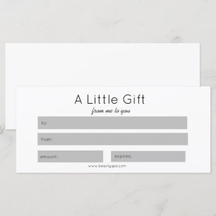 Einfaches Schönheitssalon Makeup Custom Geschenkze