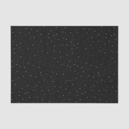 Einfaches Schwarz-Weiß-Schneeflocken-Muster Seidenpapier