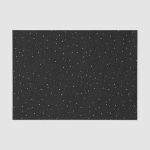 Einfaches Schwarz-Weiß-Schneeflocken-Muster Seidenpapier