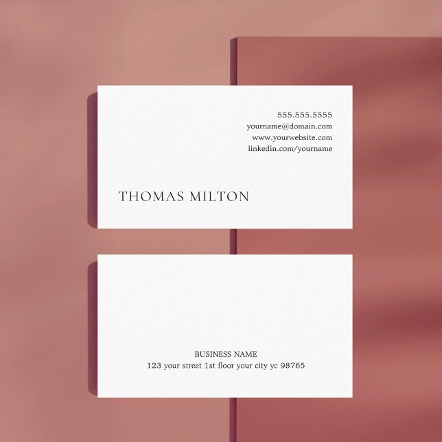 Einfaches Schwarz-weißes Beratungsnetz Visitenkarte (Von Creator hochgeladen)