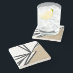 Einfaches Schwarz-weißes Gold Abstrakt Stone Steinuntersetzer<br><div class="desc">Schützen Sie Ihre Oberflächen stilvoll mit diesem einfachen Schwarz-weißen Gold Abstrakt Stone Untersetzer. Das zeitgenössische und abstrakte Design besticht durch einen weißen und goldenen Hintergrund mit einem schwarzen abstrakten Design in der Mitte. Der Untersetzer ist aus einem langlebigen Steinmaterial und hat eine Korkunterlage, um das Ausrutschen zu verhindern und Ihre...</div>