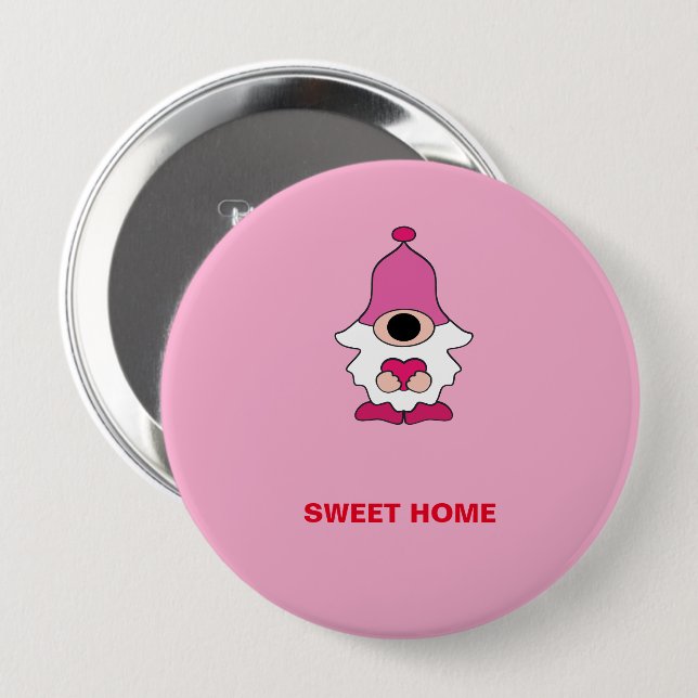 EINFACHES SCHWARZES GENOM SÜßES HEIM MAGNET BUTTON (Vorne & Hinten)