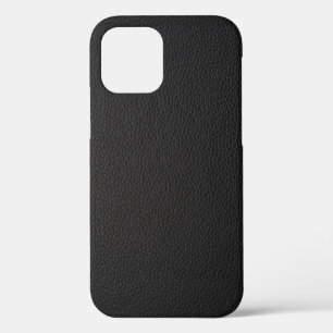 Einfaches schwarzes Kunstleder Case-Mate iPhone Hülle