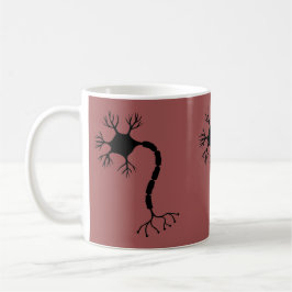 Einfaches Schwarzes Neurondesign Kaffeetasse
