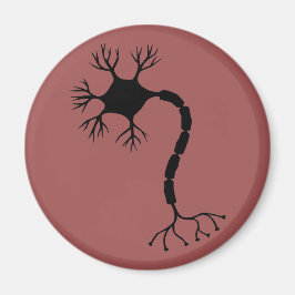 Einfaches Schwarzes Neurondesign Magnet