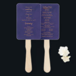 Einfaches Script-Elegantes Lila-Gold-Hochzeitsprog Fächer<br><div class="desc">Einfaches Script Elegant Lila Gold Wedding Program Hand Fan, Goldskript auf dunklem Smaragd, lila Marmor agate Base, sieht luxuriös aus. Vollständig anpassbar. Besuchen Sie meinen Laden, um mehr Hochzeitszeug für dieses Design zu sehen! Für weitere Anpassungen klicken Sie bitte auf den Link "Weitere Anpassung" und verwenden Sie unser Design-Tool, um...</div>