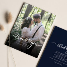 Einfaches Script mit Heart Wedding Foto Vielen Dan