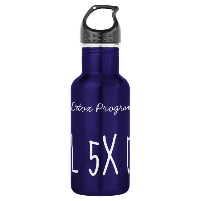 Einfaches Skript Detox Hydration 18oz. Edelstahlflasche (Vorderseite)