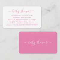 Einfaches Skript - Einladung zum Baby Shower Ticke