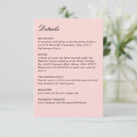 Einfaches Skript Hübsch Pink Hochzeit Klein Vertik