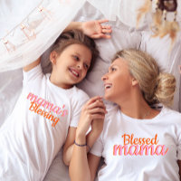 Einfaches Skript-Matching Mama's Day-Shirt