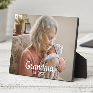 Einfaches Skript Oma Est. Foto Jahr Fotoplatte