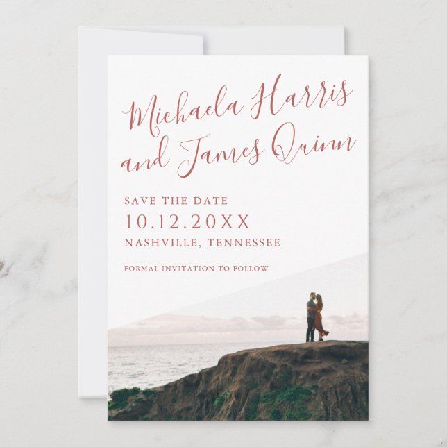 Einfaches Skript Save the Date (Vorderseite)