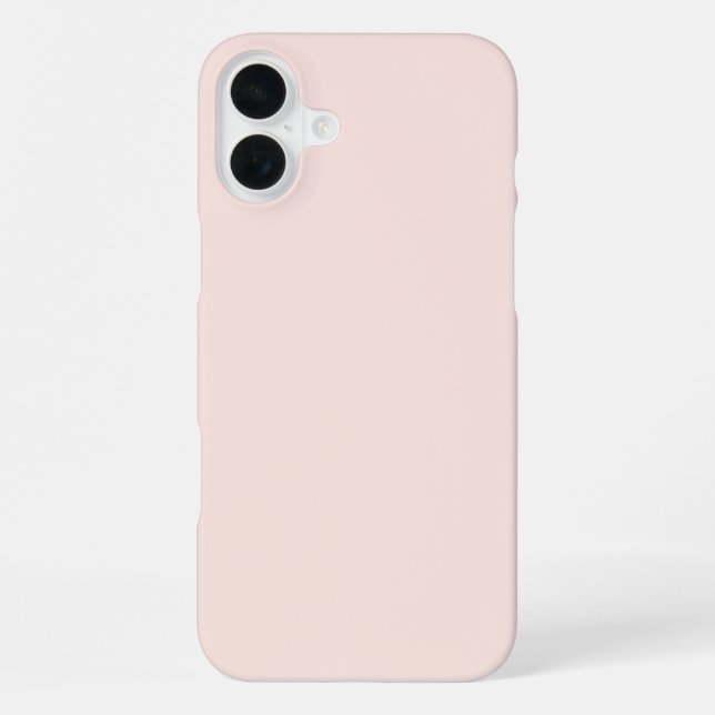 Einfaches solides Rosa iPhone 16 Plus Hülle (Rückseite)