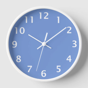 Einfaches Sozialuhr-Blau Wanduhr