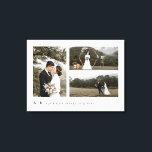 Einfaches, stylisches Foto für die Kopfbedeckung v Leinwanddruck<br><div class="desc">Passen Sie Ihre Hochzeitsfeiern und Ihre Hochzeitsfeier an. © Gorjo Designs. Made for you via Zazzle Plattform. // Hinweis: Fotos werden nur als Platzhalter verwendet. Sie müssen vor der Bestellung/dem Druck durch Ihre eigenen Fotos ersetzt werden. Wenn Sie Hilfe benötigen, kontaktieren Sie mich bitte. // Sie suchen passende Artikel? Andere...</div>