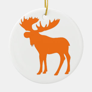 Einfaches Symbol für den Orangenmuschel Keramikornament