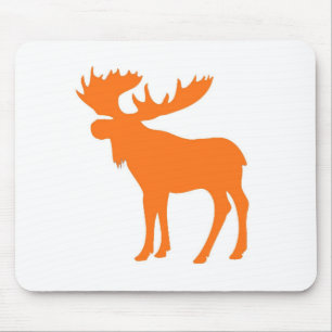 Einfaches Symbol für den Orangenmuschel Mousepad