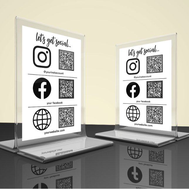Einfaches Symbol für soziale Medien | QR Code Tabl Tischnummer (Von Creator hochgeladen)