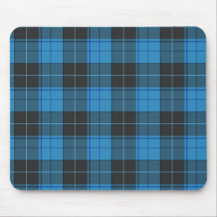 Einfaches Tartan Muster in dunkelblau... Mousepad