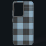 Einfaches Tartan-Muster in hellblau Samsung Galaxy Hülle<br><div class="desc">Einfaches Tartanmuster in hellblau. Meine eigene Kreation,  basierend auf den ursprünglichen Mustern aus Schottland.</div>