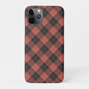 Einfaches Tartan-Muster in Rot Case-Mate iPhone Hülle