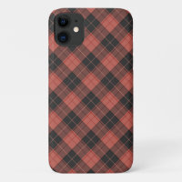 Einfaches Tartan-Muster in Rot
