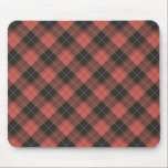 Einfaches Tartan-Muster in Rot Mousepad<br><div class="desc">Einfaches Tartanmuster in roter Diagonale ...  auf Mousepad. Meine eigene Kreation,  basierend auf den ursprünglichen Mustern aus Schottland.</div>