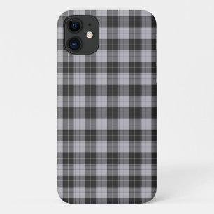 Einfaches Tartanmuster in Grau Case-Mate iPhone Hülle