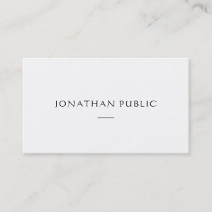 Einfaches Template Professionelles Minimalistische Visitenkarte