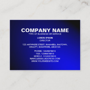 Einfaches Text 06 - Spotlit - Blau Visitenkarte