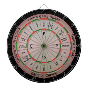 Einfaches Text-Personalisierungs-Dartboard Dartscheibe