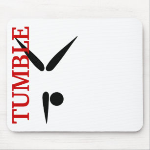 Einfaches Trommelgymnast-Gymnastik-Symbol Mousepad