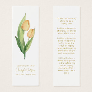 Einfaches Tulpengedenkbuchzeichen