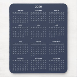 Einfaches und dennoch elegantes 2026-Kalender | Ma Mousepad