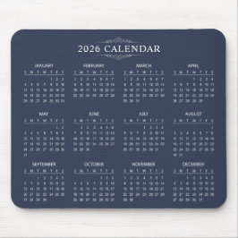 Einfaches und dennoch elegantes 2026-Kalender | Ma Mousepad