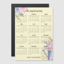 Einfaches und dennoch elegantes Blumenkalender 202