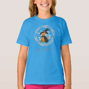 Einfaches und dennoch elegantes Halloween Cat Ring T-Shirt