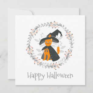 Einfaches und dennoch elegantes Halloween-Party  E Einladung