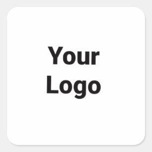 Einfaches und elegantes Logo für die Firma Quadratischer Aufkleber