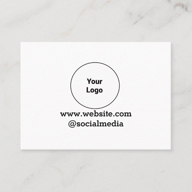 Einfaches und elegantes Logo für die Firma Visitenkarte (Vorderseite)