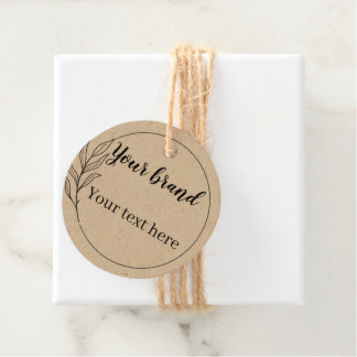 Einfaches und elegantes Logo Geschenkanhänger