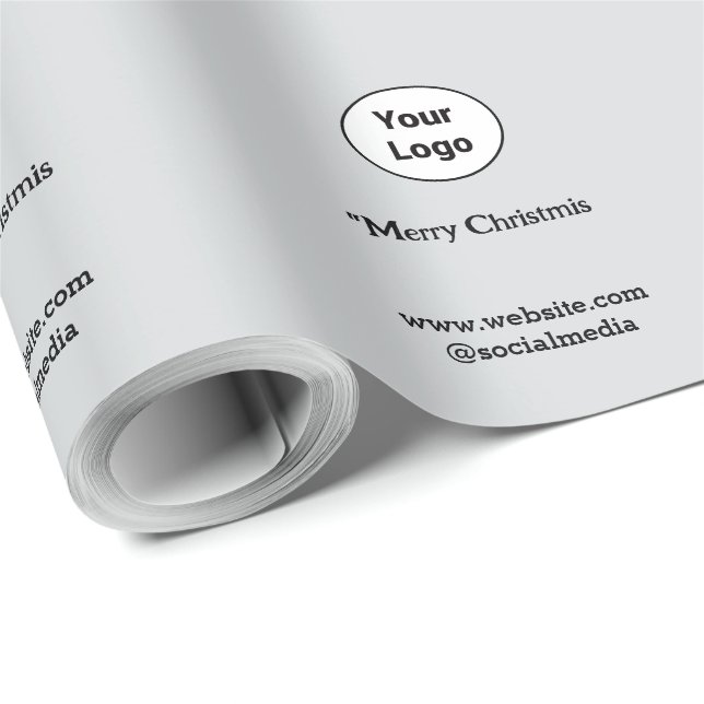 Einfaches und elegantes Logo Geschenkpapier (Rolleneckpunkt)