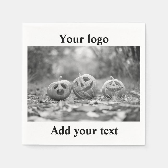 Einfaches und elegantes Logo hier Serviette (Vorderseite)
