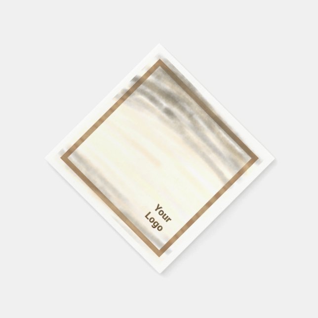 Einfaches und elegantes Logo Serviette (Ecke)