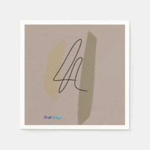 Einfaches und elegantes Logo Serviette